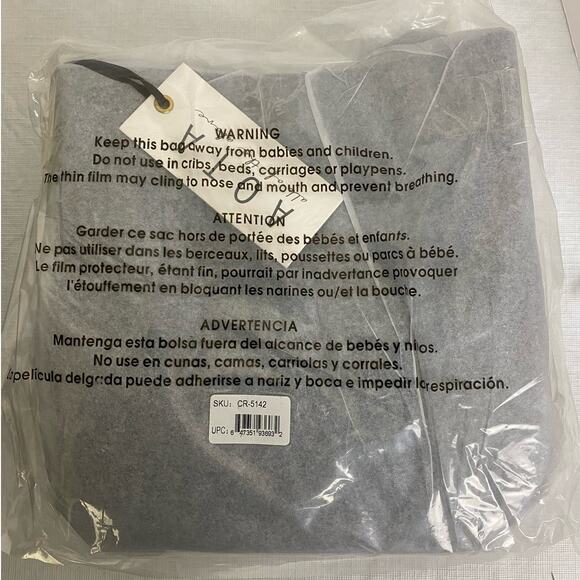 AOTA Elena Black Bucket Croc-Embossed Convertible Hand Crossbody Vegan Bag NEW - Picture 6 of 7